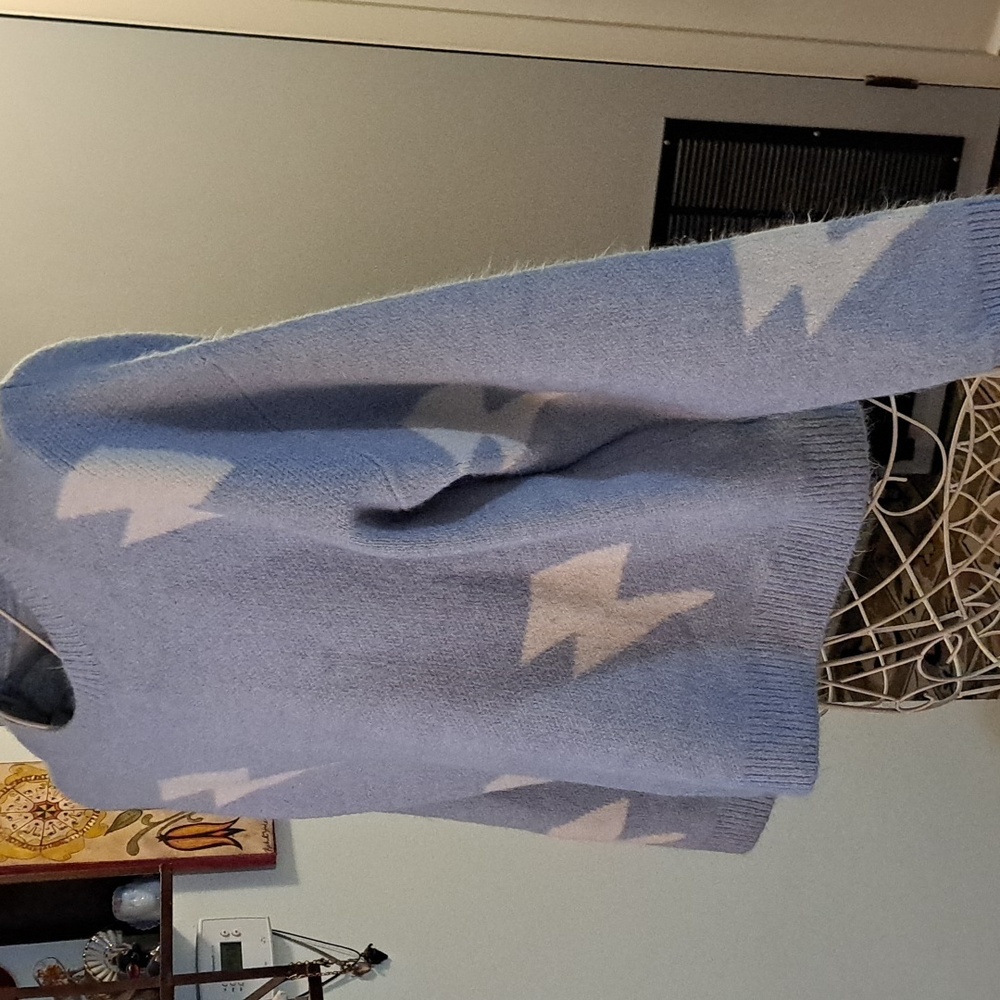 Storia Lightning Bolt Sweater, Sz L - Picture 4 of 6